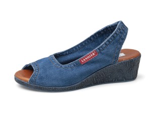 Sandały jeansowe damskie Lanqier  44C-254