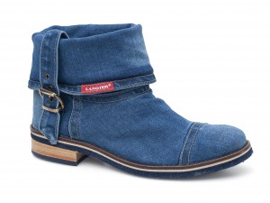 Botki  jeansowe damskie Lanqier   44C-264